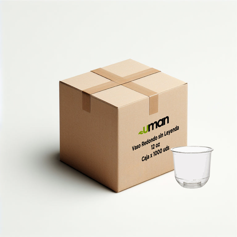 Caja Vaso Redondo 12 oz Sin Leyenda (1.000 uds)
