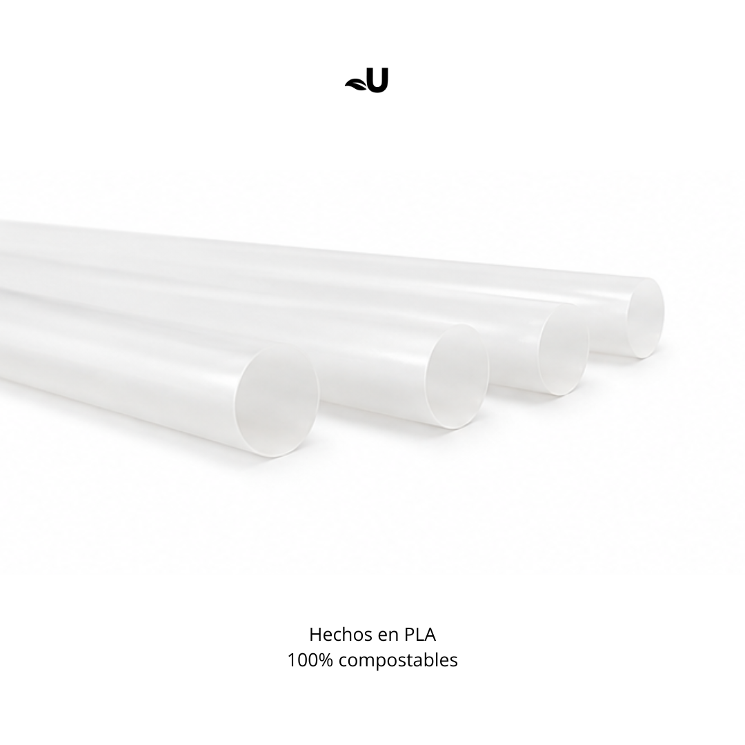 Muestra Pitillo PLA Compostable 10mm (1 uds)
