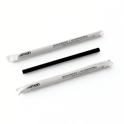 Pitillo PLA compostable (250 uds)