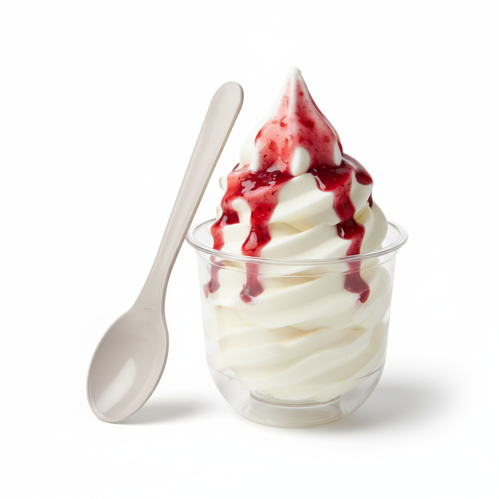 Cuchara inclinada hacia la derecha