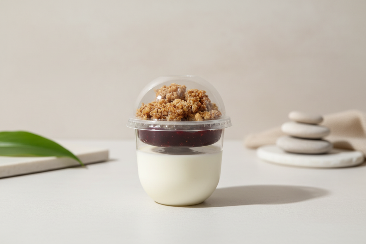 Hero banner con vaso PLA