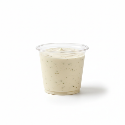 Porcionador transparente 5 oz con aderezo ranch